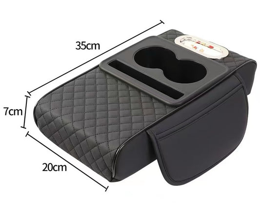 Multifunctional armrest storage box