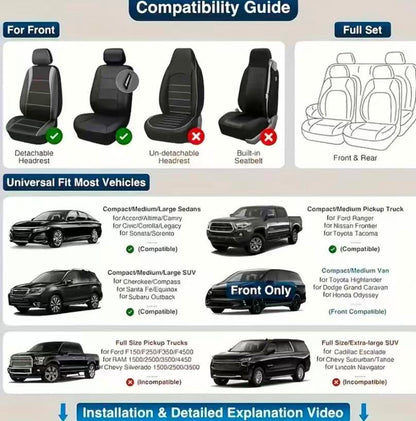 Nappa Leather Five-car seat cover