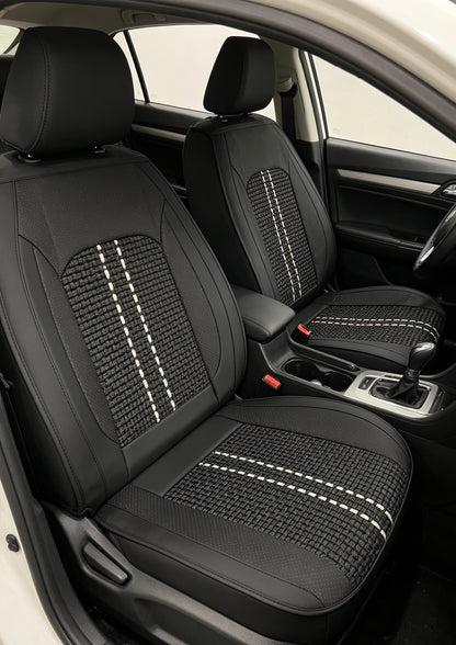 Universal Ice Silk and Leather Car Seat Covers