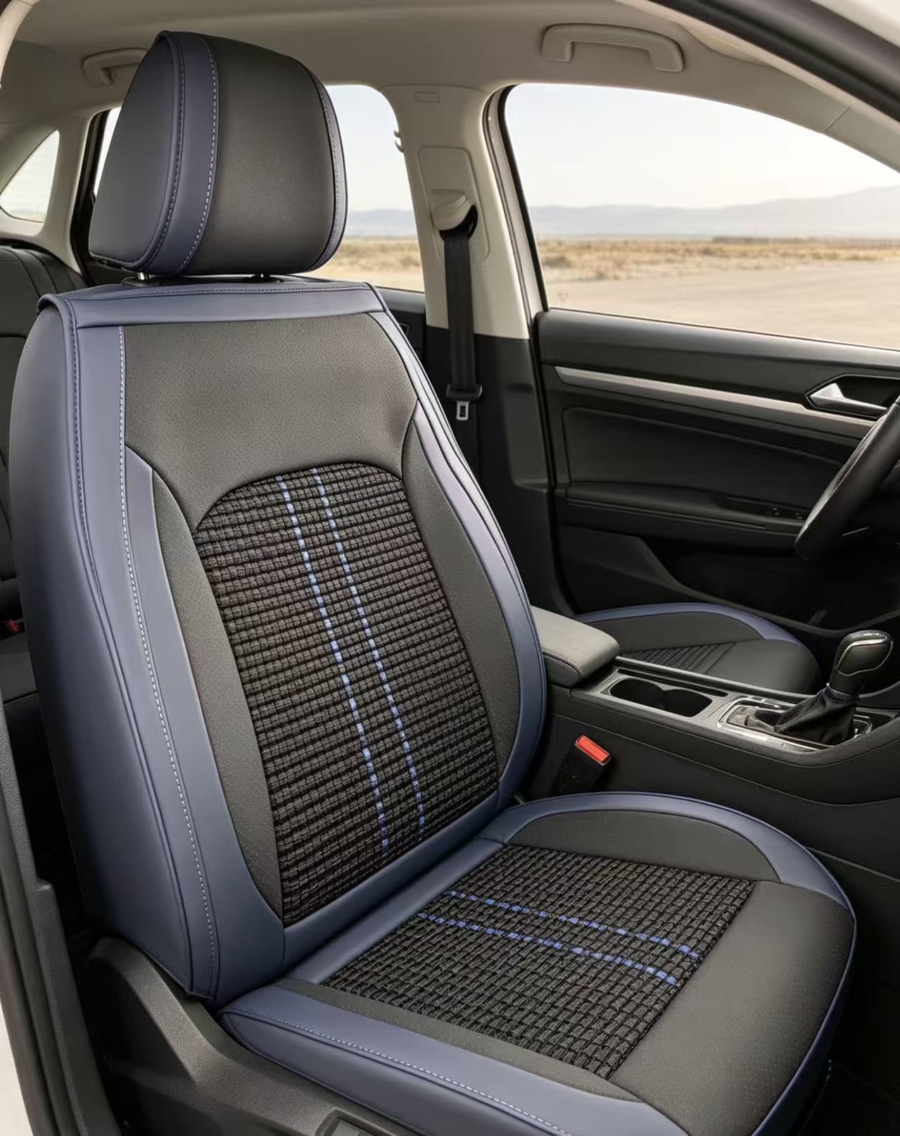 Universal Ice Silk and Leather Car Seat Covers