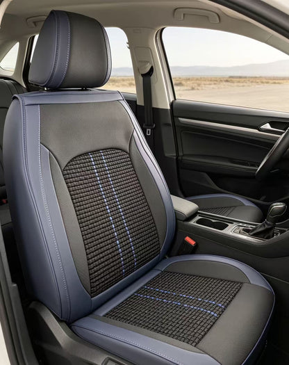 Universal Ice Silk and Leather Car Seat Covers