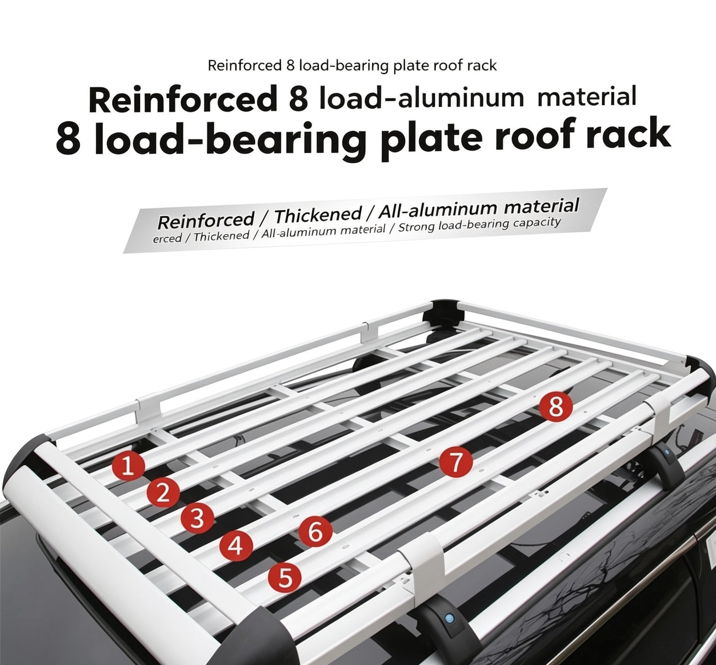 Universal Aluminium Roof Cargo Basket for Cars & SUVs